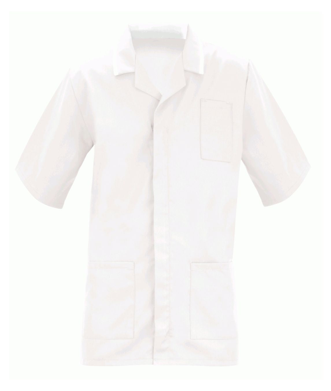 Men's Healthcare Tunic | White-White - Eg Clothing UK