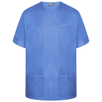Metro Blue Plain Smart Scrub Top