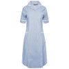 Blue/White Stripe/White Trim