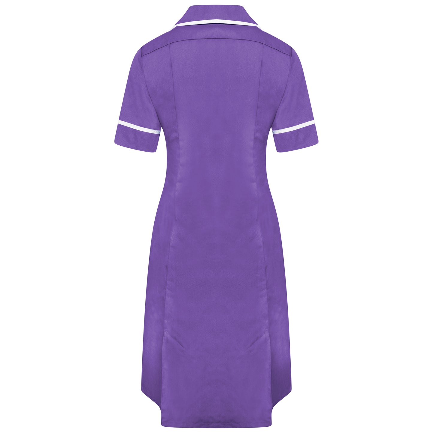 Behrens ladies healthcare dress round collar princess seams two breast pockets waterproof lining action back