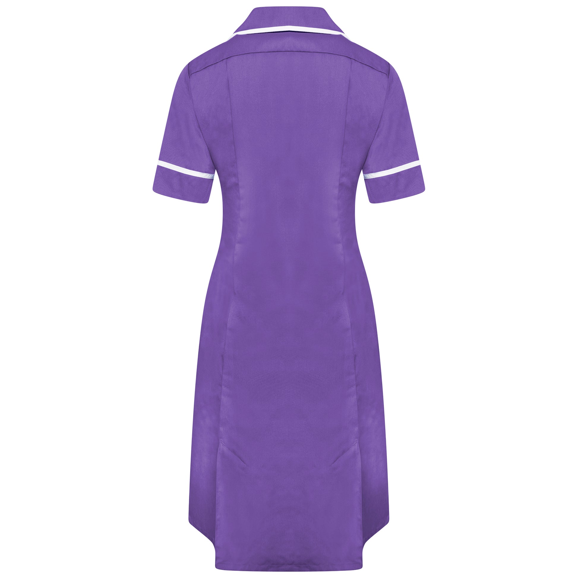 Behrens ladies healthcare dress round collar princess seams two breast pockets waterproof lining action back