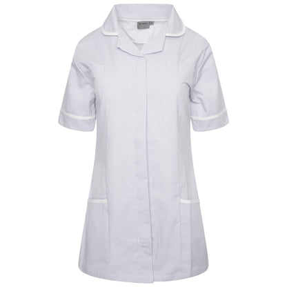 Behrens ladies tunic round collar 195gsm poly-cotton concealed zip breast pockets waterproof lining hip pockets key loop