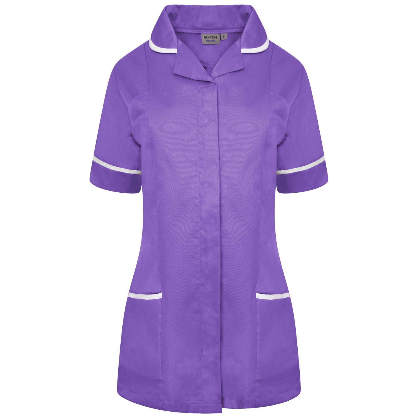 Behrens Ladies Tunic with round collar 195GSM 65% polyester 35% cotton concealed zip waterproof left breast pocket key loop