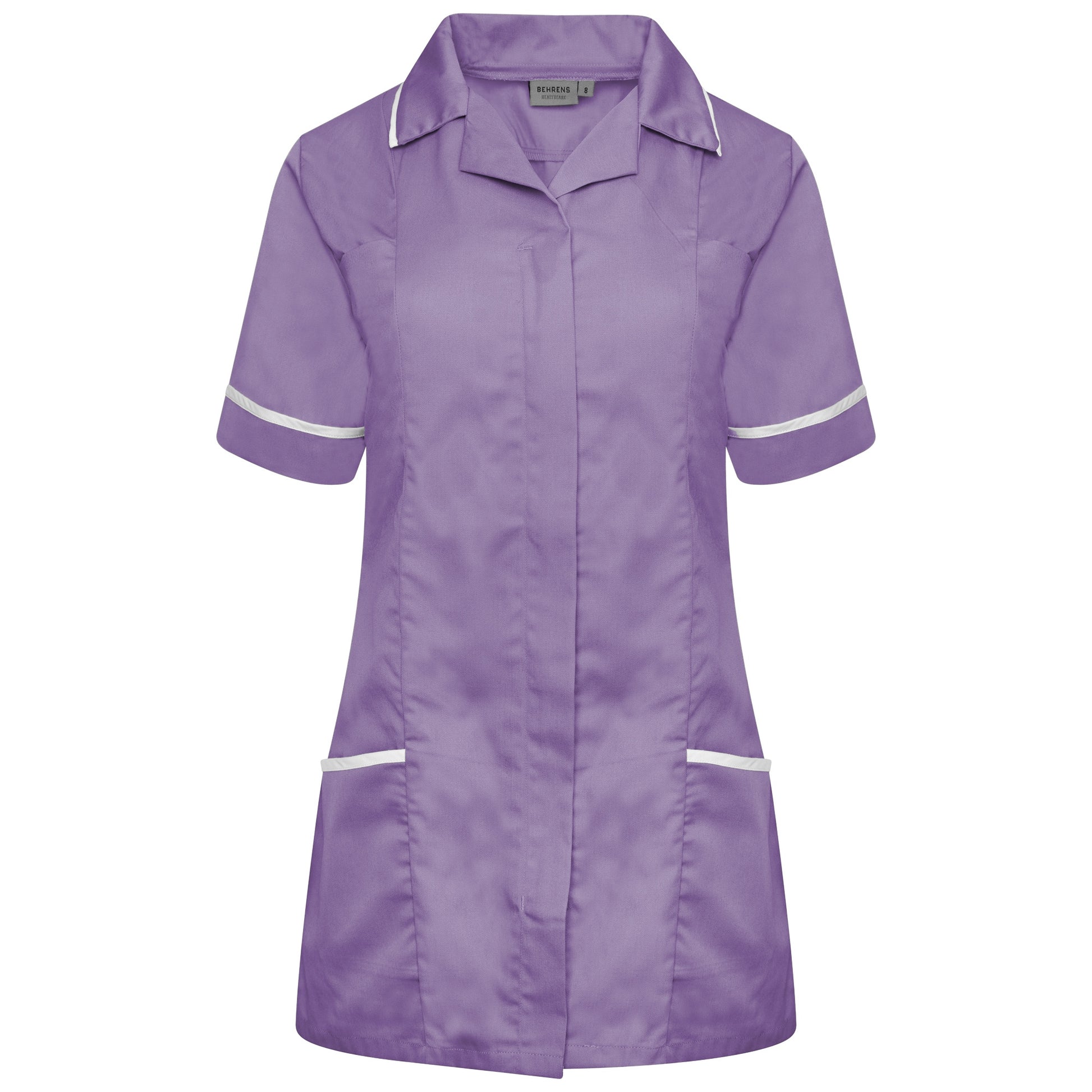 Behrens Ladies Tunic with revere collar princess seams concealed front zip waterproof left breast pocket and lower pockets with key loop