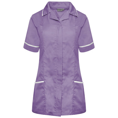 Behrens Ladies Tunic with revere collar princess seams concealed front zip waterproof left breast pocket and lower pockets with key loop