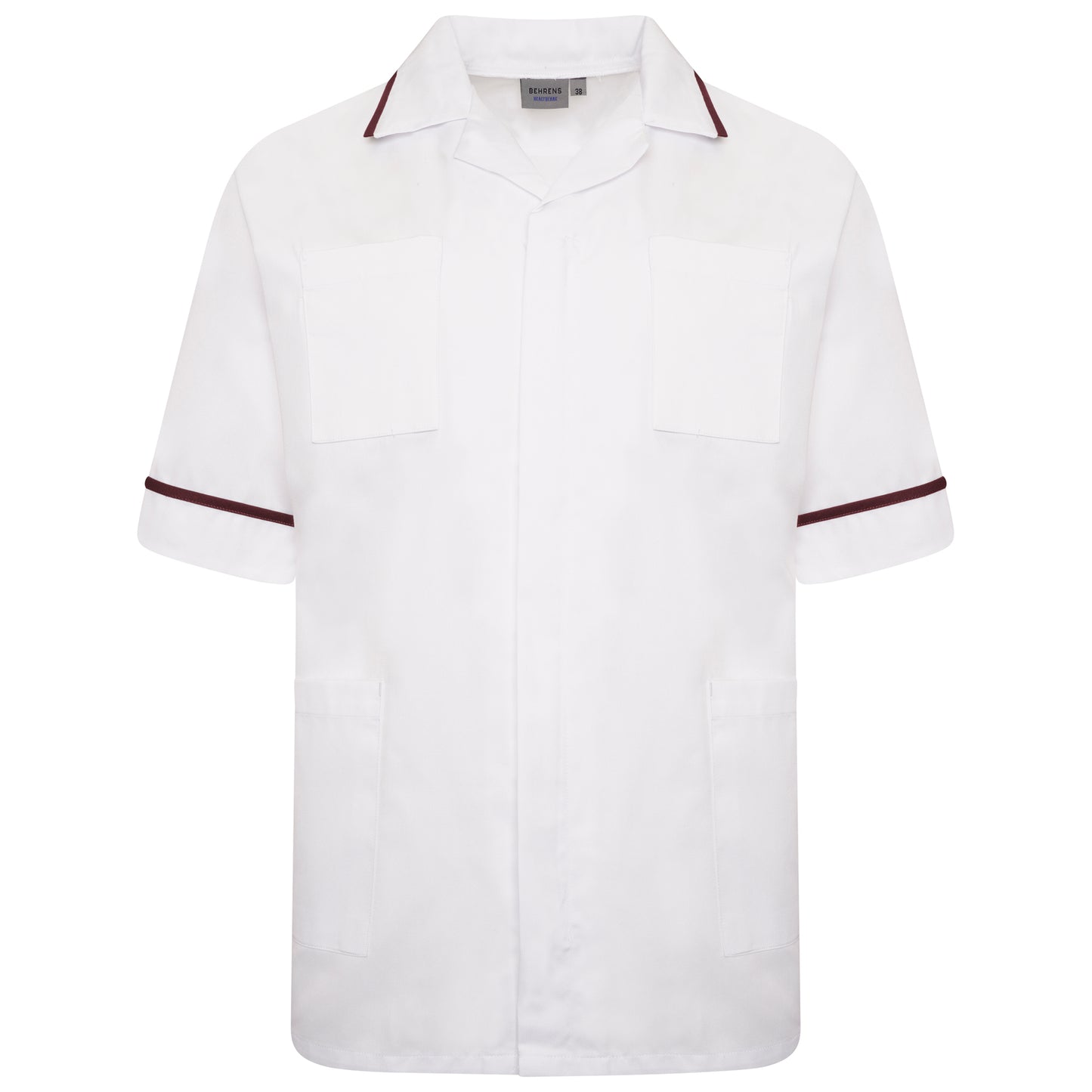 Behrens Male Tunic revere collar concealed zip press stud two breast two hip pockets waterproof lining action back vents