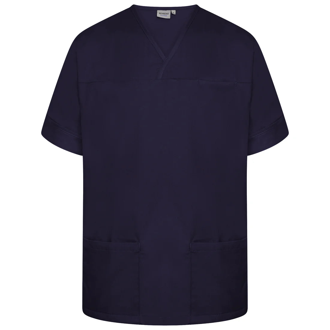 Navy Plain Smart Scrub Top