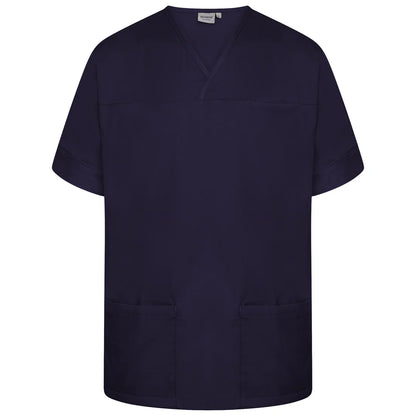 Navy Plain Smart Scrub Top