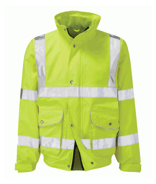 Scimitar Breathable Bomber Jacket | Yellow - Eg Clothing UK