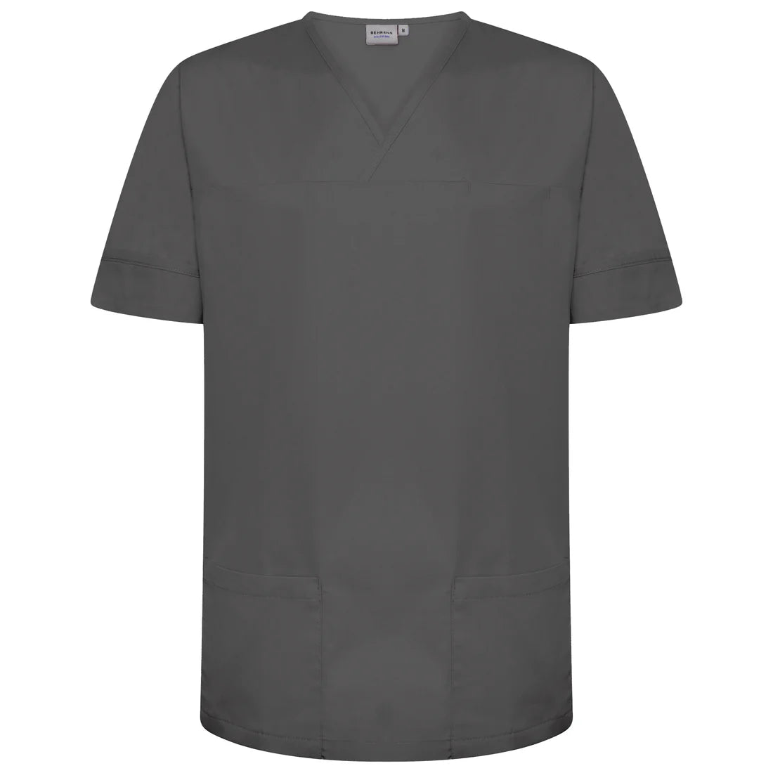 Storm Grey Plain Smart Scrub Top