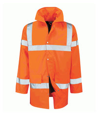 Tristan Orange 3/4 Lenght Jacket | Orange - Eg Clothing UK