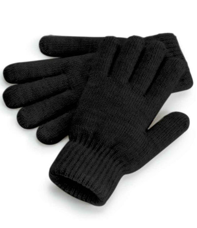 Beechfield Cosy Ribbed Cuff Gloves | Black Marl