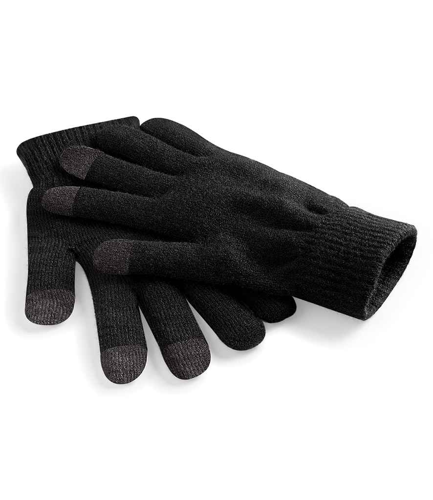 Beechfield Touchscreen Smart Gloves | Black - Eg Clothing UK