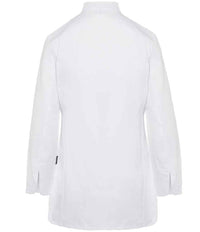 Dennys Ladies Long Sleeve Premium Chef's Jacket | White - Eg Clothing UK