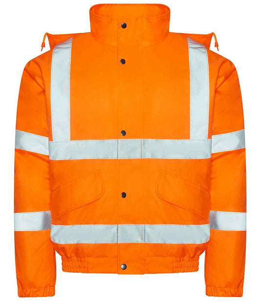 Pro RTX High Visibility Bomber Jacket | Orange - Eg Clothing UK