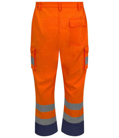 Pro RTX High Visibility Cargo Trousers | Orange - Eg Clothing UK