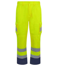 Pro RTX High Visibility Cargo Trousers | Yellow - Eg Clothing UK