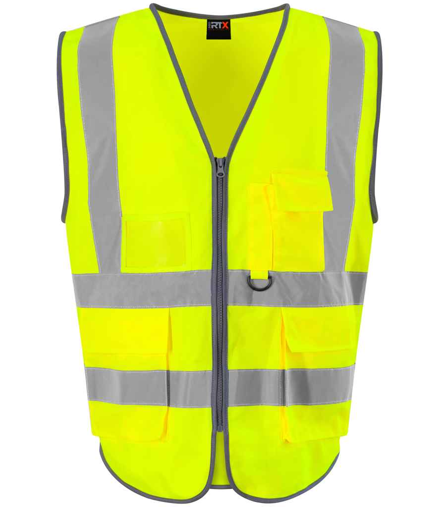 Pro RTX High Visibility Executive Waistcoat | Yellow - Eg Clothing UK