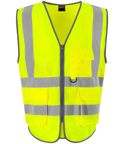 Pro RTX High Visibility Executive Waistcoat | Yellow - Eg Clothing UK