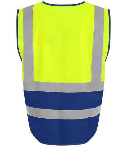 Pro RTX High Visibility Executive Waistcoat | Yellow/Royal Blue - Eg Clothing UK