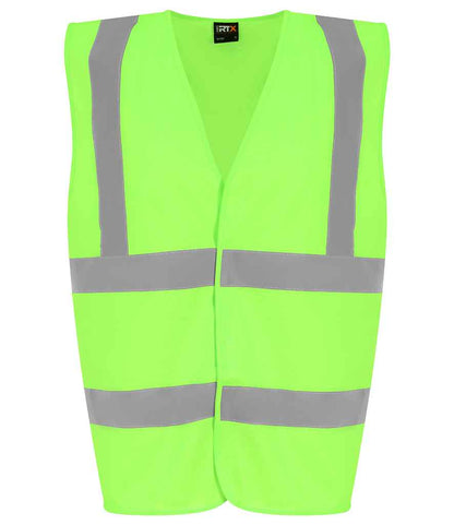 Pro RTX High Visibility Kids Waistcoat | Lime Green - Eg Clothing UK