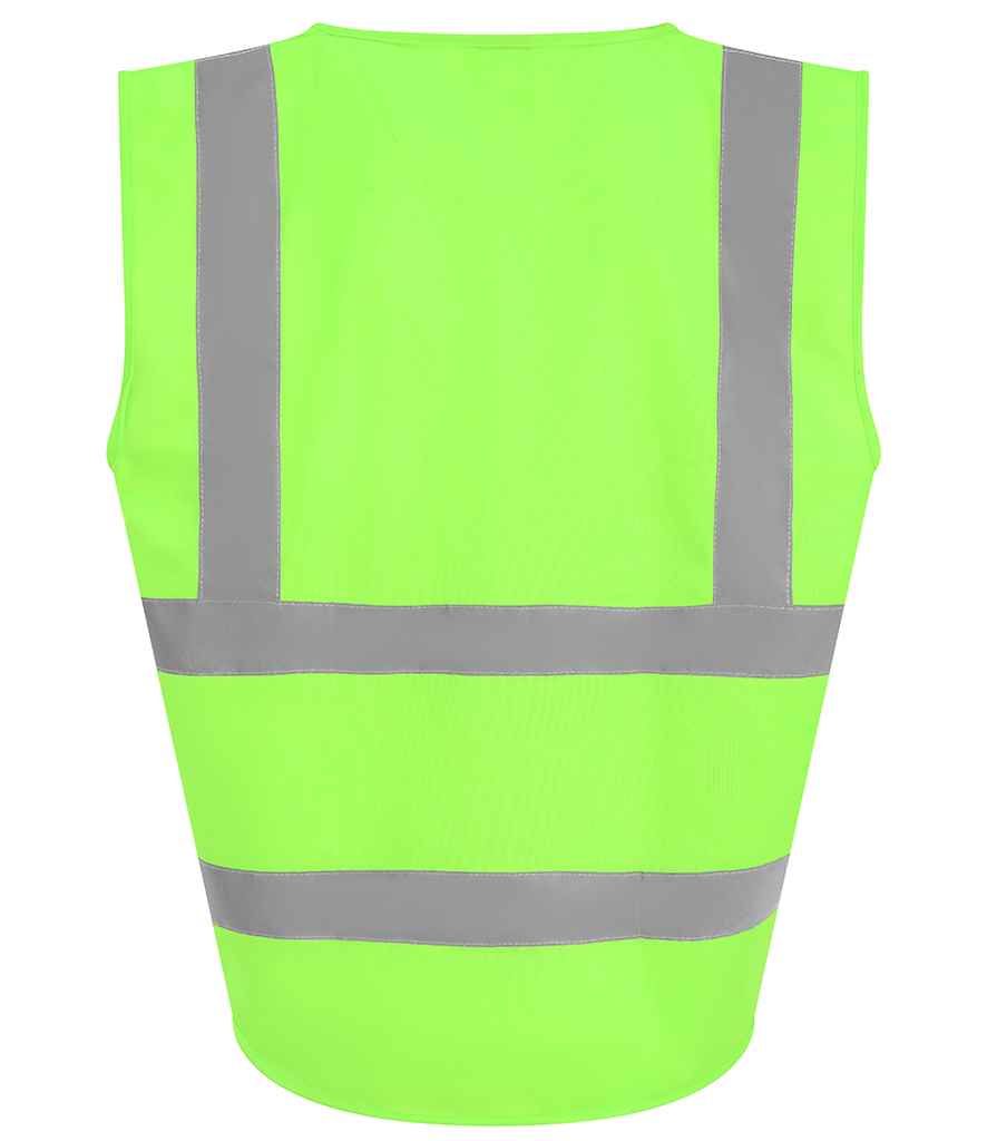 Pro RTX High Visibility Kids Waistcoat | Lime Green - Eg Clothing UK