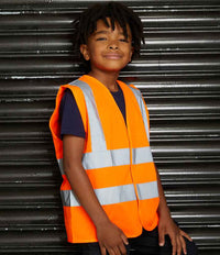 Pro RTX High Visibility Kids Waistcoat | Orange - Eg Clothing UK