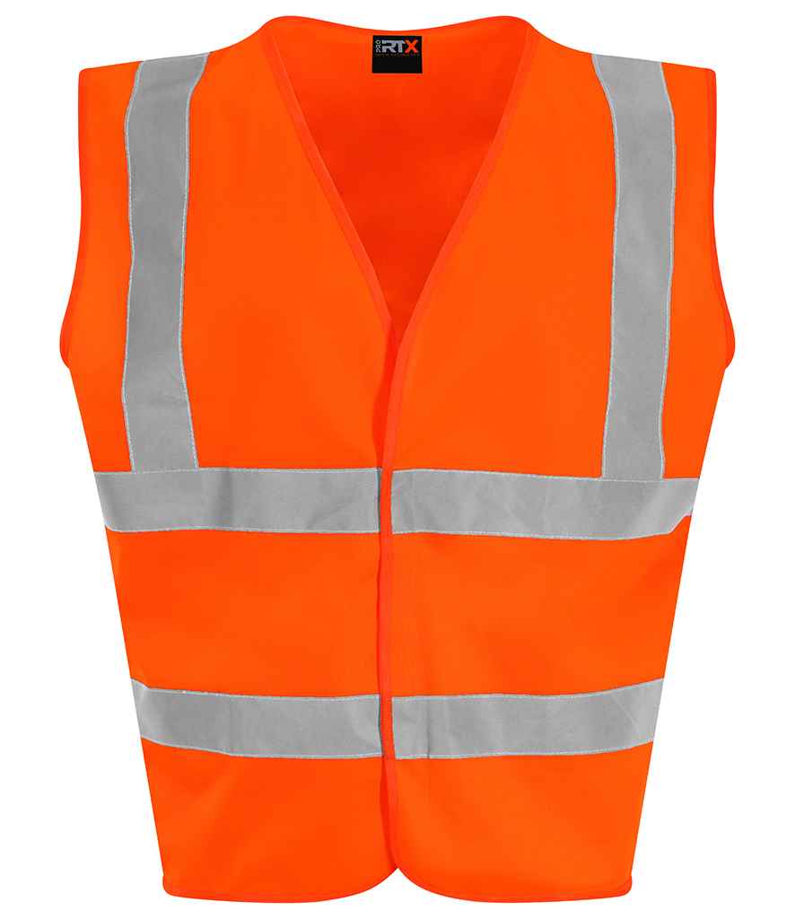 Pro RTX High Visibility Kids Waistcoat | Orange - Eg Clothing UK