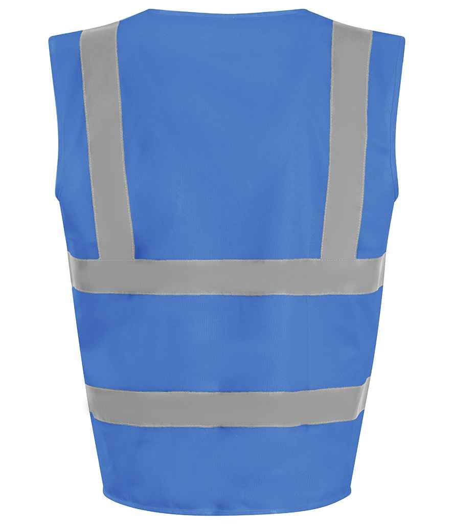 Pro RTX High Visibility Kids Waistcoat | Royal Blue - Eg Clothing UK