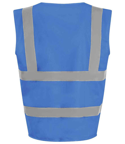 Pro RTX High Visibility Kids Waistcoat | Royal Blue - Eg Clothing UK