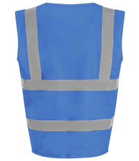 Pro RTX High Visibility Kids Waistcoat | Royal Blue - Eg Clothing UK