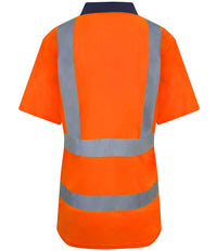 Pro RTX High Visibility Polo Shirt | Orange/Navy - Eg Clothing UK