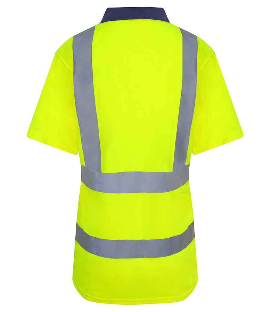 Pro RTX High Visibility Polo Shirt | Yellow/Navy - Eg Clothing UK