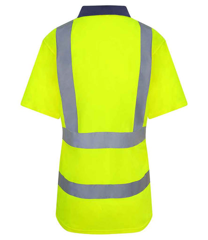 Pro RTX High Visibility Polo Shirt | Yellow/Navy - Eg Clothing UK