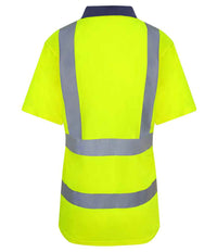 Pro RTX High Visibility Polo Shirt | Yellow/Navy - Eg Clothing UK