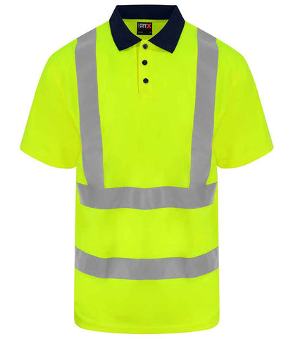 Pro RTX High Visibility Polo Shirt | Yellow/Navy - Eg Clothing UK