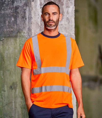 Pro RTX High Visibility T-Shirt | Orange/Navy - Eg Clothing UK