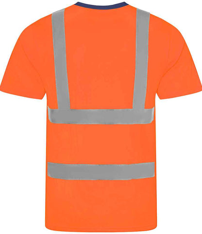 Pro RTX High Visibility T-Shirt | Orange/Navy - Eg Clothing UK
