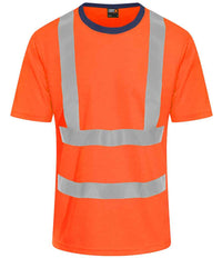 Pro RTX High Visibility T-Shirt | Orange/Navy - Eg Clothing UK