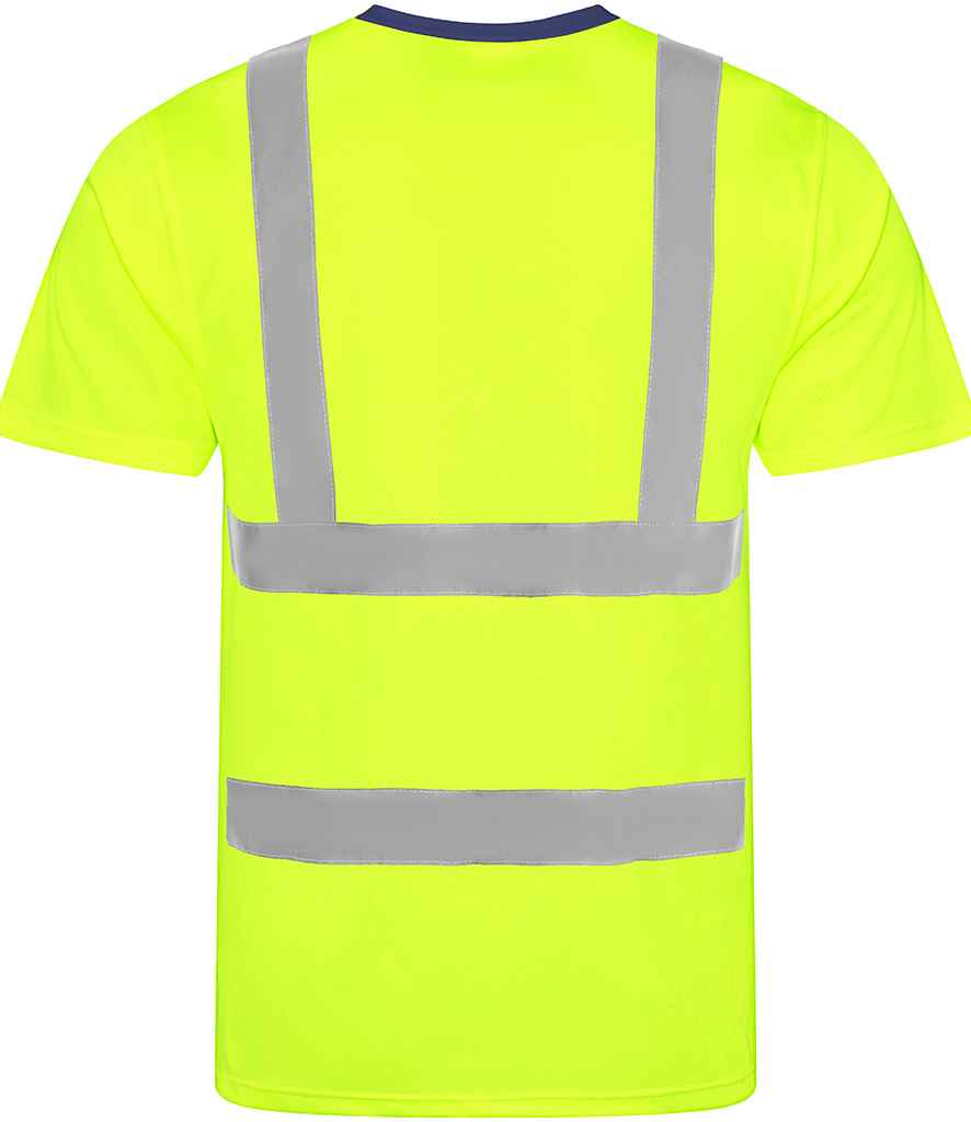 Pro RTX High Visibility T-Shirt | Yellow/Navy - Eg Clothing UK