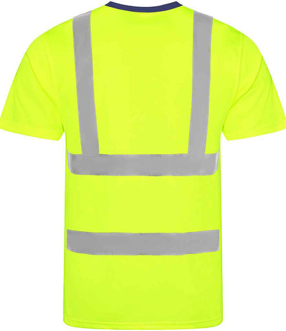 Pro RTX High Visibility T-Shirt | Yellow/Navy - Eg Clothing UK
