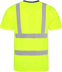 Pro RTX High Visibility T-Shirt | Yellow/Navy - Eg Clothing UK
