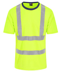 Pro RTX High Visibility T-Shirt | Yellow/Navy - Eg Clothing UK