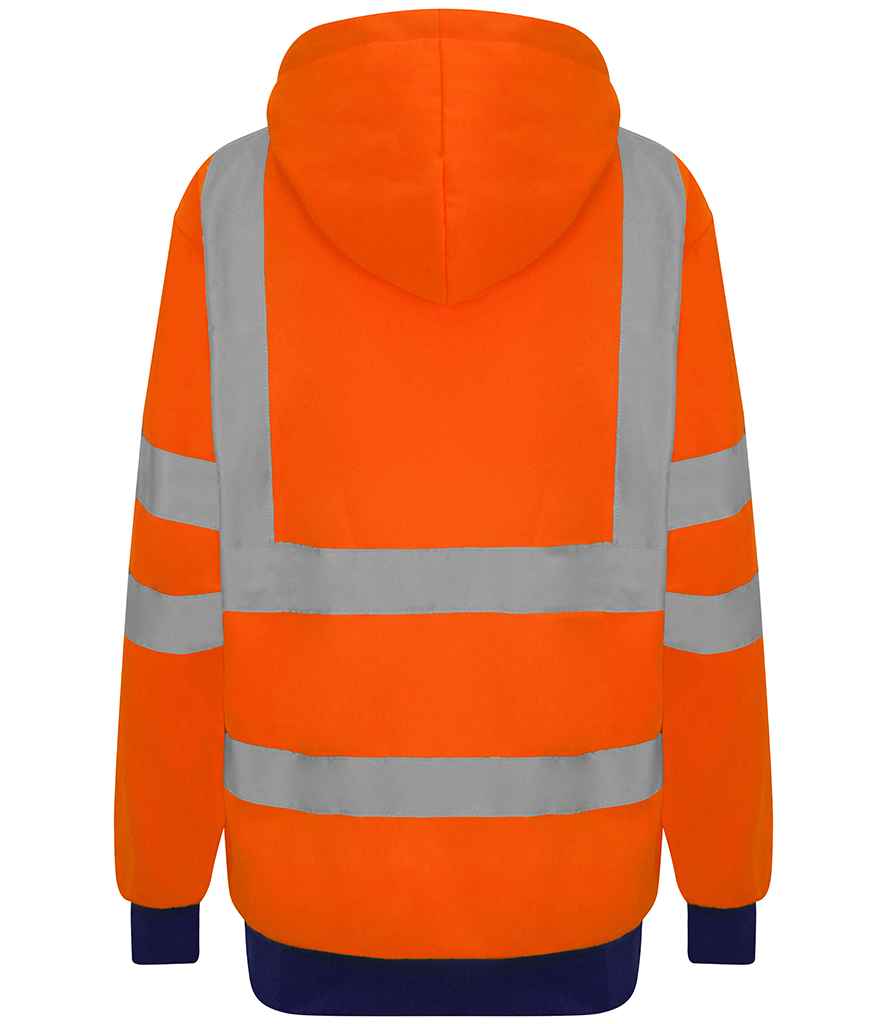 Pro RTX High Visibility Two Tone Hoodie | Orange/Navy - Eg Clothing UK