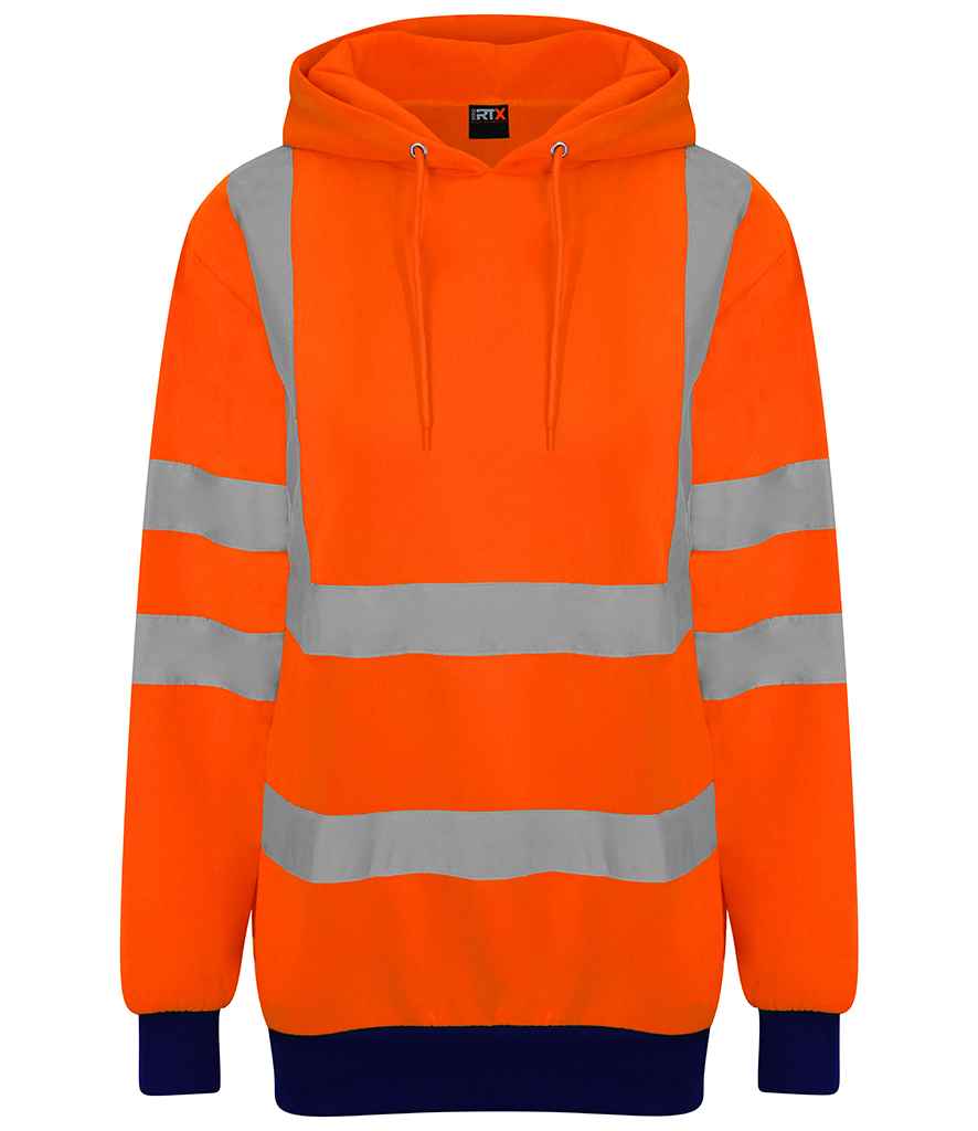 Pro RTX High Visibility Two Tone Hoodie | Orange/Navy - Eg Clothing UK