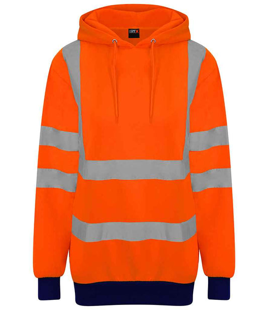 Pro RTX High Visibility Two Tone Hoodie | Orange/Navy - Eg Clothing UK