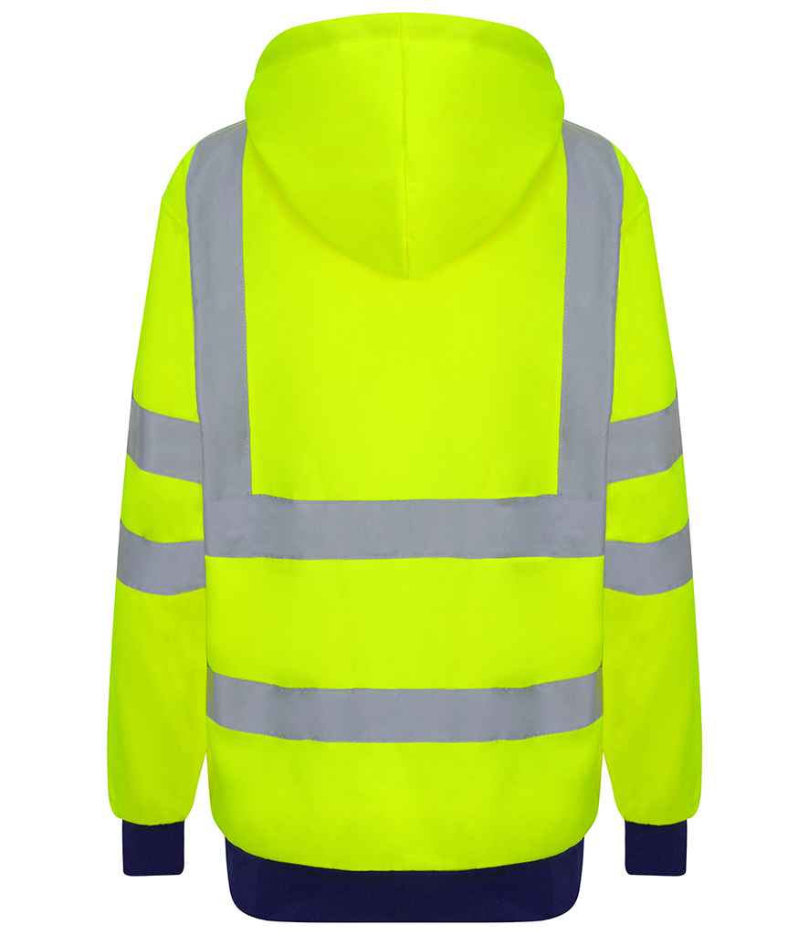 Pro RTX High Visibility Two Tone Hoodie | Yellow/Navy - Eg Clothing UK