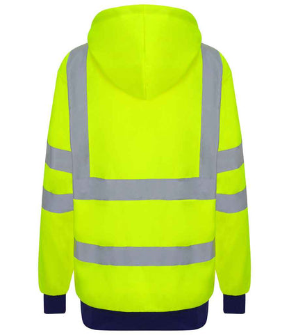 Pro RTX High Visibility Two Tone Hoodie | Yellow/Navy - Eg Clothing UK