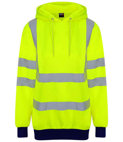 Pro RTX High Visibility Two Tone Hoodie | Yellow/Navy - Eg Clothing UK