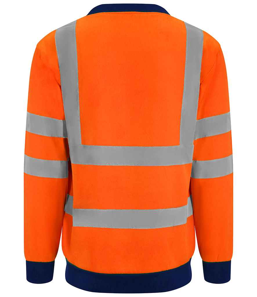 Pro RTX High Visibility Two Tone Sweatshirt | Orange/Navy - Eg Clothing UK